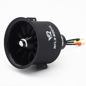 XFLY MODEL 80mm RC Jet 12 Blades EDF Ducted Fan with 6S Brushless Inrunner 3280 KV2200 Motor