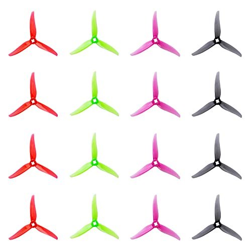 Kavan RC Gemfan Hurricane 4023 3 Blade Props 4 Inch Diameter for 1505 3600KV Brushless Motor 16pcs 8CW 8CCW