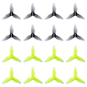 Gemfan Hurricane 2023 3 Blade Props for RC Hurricane Helicopter 1105 1108 Brushless Motor FPV Racing 16pcs