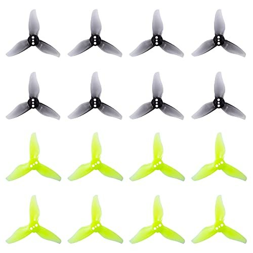 Gemfan Hurricane 2023 3 Blade Props for RC Hurricane Helicopter 1105 1108 Brushless Motor FPV Racing 16pcs