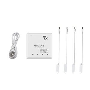 LYONGTECH 6 in 1 Rapid Multi Charging Hub for DJI Air 2S Mavic Air 2 Drone Prevent RC Planes Exploding in Mid Air with Safe Charging