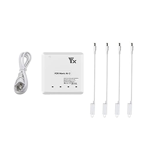 LYONGTECH 6 in 1 Rapid Multi Charging Hub for DJI Air 2S Mavic Air 2 Drone Prevent RC Planes Exploding in Mid Air with Safe Charging