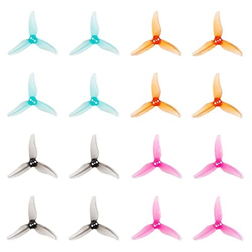 Gemfan Hurricane 2512 3 Blade Props for Hawker Hurricane RC Plane 1103 1108 Brushless Motor 16pcs 8CW 8CCW