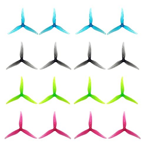 Gemfan SL Durable 5125 3 Blade Props for Sky Drone 2.4 GHz RC Quadcopter 2204 2206 Motor 5 Inch Toothpick Quadcopter 16pcs