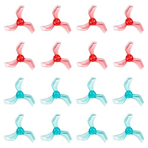 Gemfan 1635 40mm 3 Blade Props for Micro Scale RC Semi Trucks with 1.5mm Shaft Compatible with 1103 1105 Brushless Motors 16pcs 8CW 8CCW