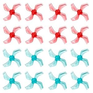 Dasboata RC Boat Props Gemfan 1636 40mm 4 Blade Propellers for High Performance Racing 16pcs Set