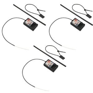 Flysky FS GR3E AFHDS 2.4G 3CH Receiver for RC Boat Sinking Prevention Compatible with FS GT2 GT2B GT3B GT3C FZ IT4S Transmitters 3 Pack