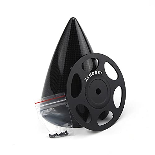 GTA San Andreas RC Plane Controls Compatible RC Spinner 5.5inch Carbon Fiber 2 Blade with Anodized Aluminium Back Plate