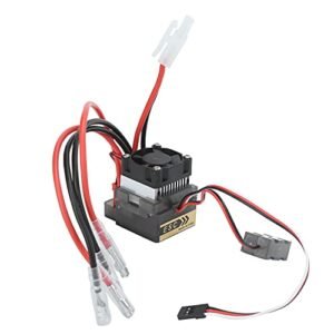 Dilwe 360A ESC Universal RC 360A Waterproof Brushed ESC with Heat Sink for Dust to Glory RC Sproul