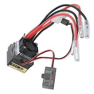 VGEBY 360A ESC Electric Speed Controller for RC Electric Jets Brushed ESC with Heat Sink and Cooling Fan