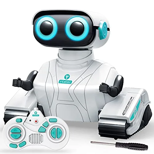 KaeKid Propel RC Toys Smart Robot for Kids 2.4Ghz Remote Control with LED Eyes Flexible Arms Dance Sounds White