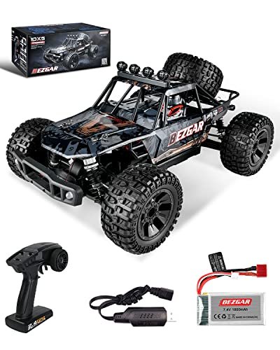 BEZGAR HB101 1 10 Scale Beginner Nitro RC Car 4WD High Speed 48km h All Terrain Waterproof Off Road RC Truck for Boys Kids and Adults