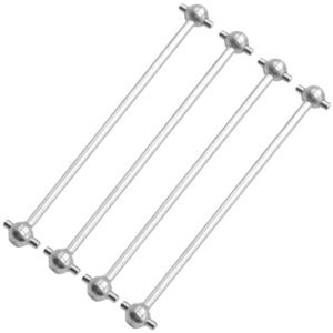 Buy RC Monster Truck 4Pack Front Rear Center Drive Dogbone Shaft 100mm 538104 Transmission Shaft Compatible with Redcat Racing HSP HPI FS Racing 1/10 RC Car Silver
