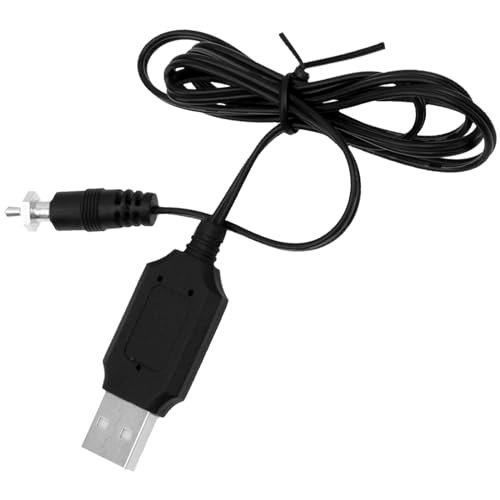 Vgoohobby USB Charging Cable for RC Glow Engine Fuel Plug Starter Igniter Compatible with 1/10 1/8 Nitro RC Cars