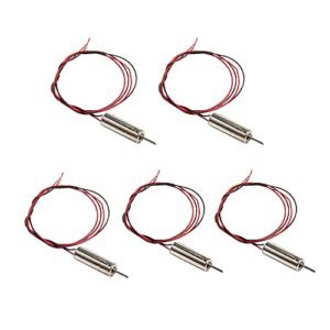 Acxico 5Pcs 4mm Mini Micro DC 3V 60000RPM High Speed Hollow Cup Coreless Motor for RC Speed Bumpers
