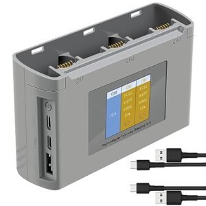 LYONGTECH LCD Two-Way Battery Charger Hub for DJI Mini 4K,2,2 SE Drone,Charging Three Batteries in Sequence Charge Accessories
