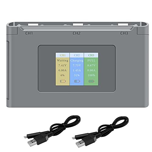 Hanatora Display Two Way Battery Charging Hub for DJI Mini 4K 2 SE Drone Perfect for RC Tracks in Illinois Enthusiasts