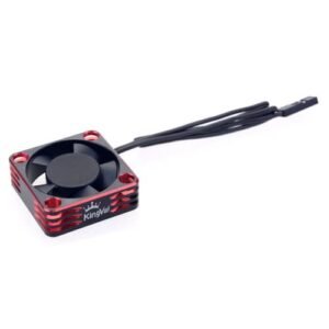 KingVal 30x30x10mm Aluminum 28000RPM Cooling Fan for Quad Motor RC Car 1/8 1/10 1/12 Scale 540 550 Motor Black Red