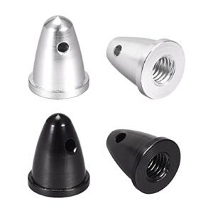 uxcell 4pcs M5x10 Motor Propeller Nut Cap Cover Best Fixed Pitch RC Helicopter for Beginner Adapter