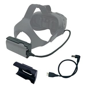 DJI FPV Goggles V2 RC Car Battery and Charger Combo Accessory Kit with Battery Bracket Holder and 30cm Power Cable
