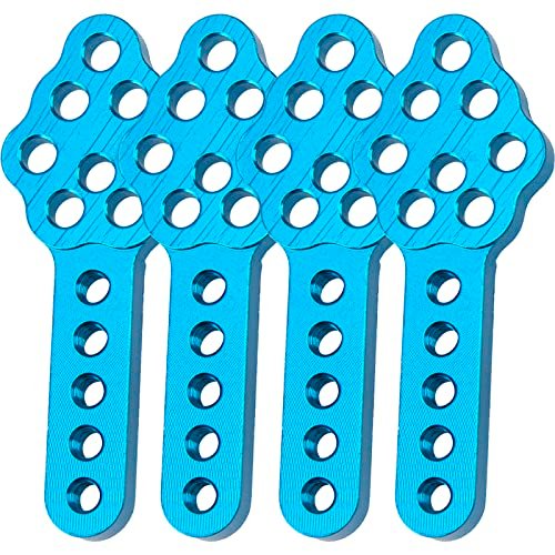 ShareGoo 4Pcs Metal Adjustable Shock Absorber Mount Stand Lift for RC Willey Lift Chairs Compatible with Axial SCX10 90046 D90 D110 RC Crawler Car