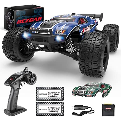 BEZGAR Raminator RC Truck 1 16 Scale High Speed 4WD Off Road Remote Control Vehicle with Top Speed of 40 Kmh for Kids and Adults