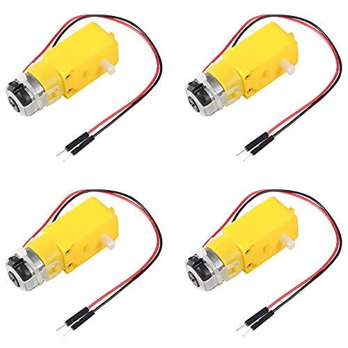 MELIFE 4 pcs TT Motor DC Gearbox Motor Dual Shaft 200RPM for RC Robot Battle Final Showdown DIY Smart Car Robot