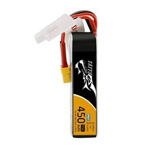 Tattu 450mAh 7.6V 95C 2S Lipo RC Battery Voltage High Performance Pack with XT30 Plug for Small Drones