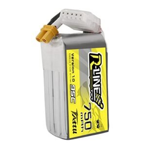 Tattu R Line 750mAh 14.8V 95C 4S1P Lipo Battery Pack XT30 Plug