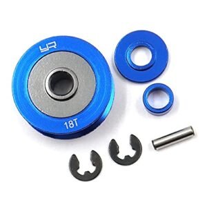 Yeah Racing TATA 006BU Aluminum 18T RC Servo Pulley Compatible with Tamiya TA06 XV 01 PRO TC Models