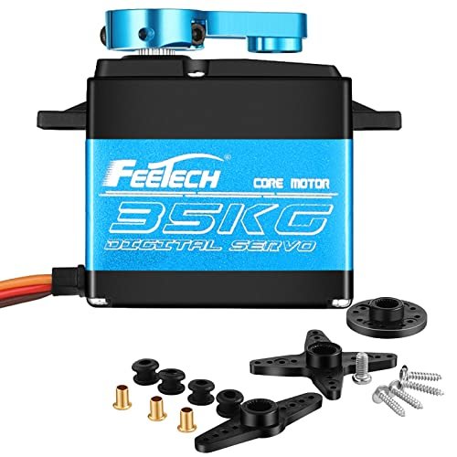 FEETECH 35KG High Torque RC Car Motor Voltage 7.4V Waterproof Digital Servo Full Metal Gear for 1/8 1/10 Scale Models