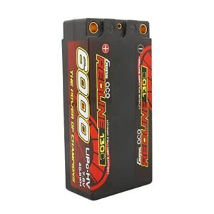 Gens ace 2S Shorty Lipo Battery Redline Series 6000mAh 7.6V 130C for RC Ohio Class Submarine and Racing Cars