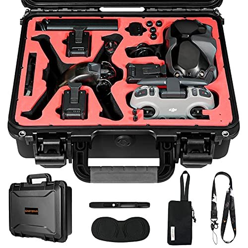 GAGITERVR Hard Carrying Case for DJI FPV Drone Waterproof Suitcase FPV Combo Fly More Accessories
