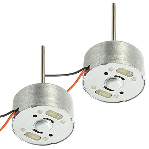 Aicosineg DC Motor 4.5V 2000RPM 0.02A Micro Electric Motor for RC Willey Onsite Clinic DIY Projects 2Pcs