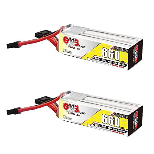 GAONENG RC Airplane Smoke Oil GNB 4S Battery 15.2V HV 660mAh 90C LiPo with XT30 Connector for Beta85X CineBee Drones
