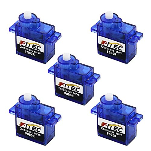 FEETECH FS90R 360 Degree Continuous Rotation Micro Servo Motor 9g Servo Ideal for RC Helicopter Controls Airplane Car Boat Robot