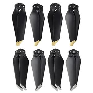 8Pcs Mavic Pro Low Noise Propellers Quick Release Spare Blades for DJI Mavic Pro Drone Gold and Silver