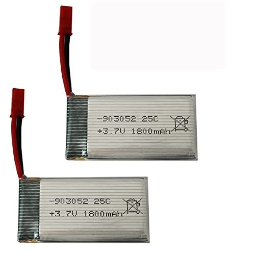 OCTelect Drone Battery 903052 1800mah 3.7V Lipo Battery Compatible with KY601S X5 X5S X5C X5SC X5HC X5SH X5SW M18 H5P H11D H11C T64 T04 T05 F28 F29 T56 T57 JST Port