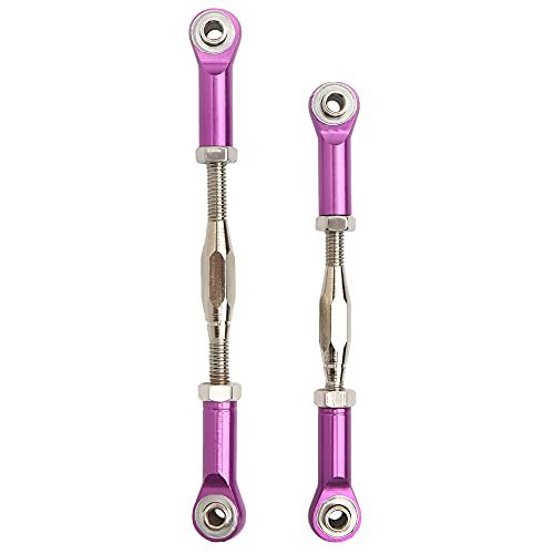 GDOOL 2 Packs Front Rear RC Turnbuckles 85 97mm Adjustable Camber Linkage Rod Ends Aluminum for RC Cars 1/10 Slash 4x4 Upgrades Hop up Parts Purple Are Maverick RC Cars Any Good