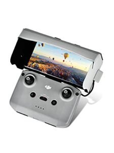 WTSUNFI Foldable Sunhood for DJI Mavic 3 Mini 2 Mavic Air 2 Air 2s Drone Controller Sunshade Compatible with 4.4 to 7.1 Inches Smartphones Grey