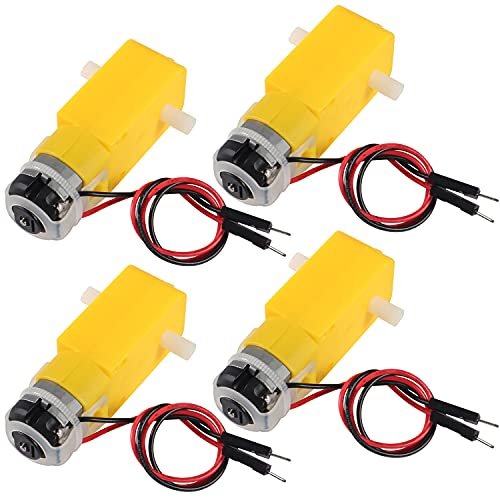 Dorhea 4PCS DC Electric Gear TT Motor for Aircraft Carrier Battleship RC Warship Toy 6.1 DIY Smart Car Robot
