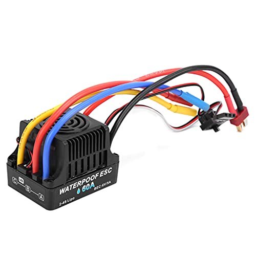 RC Hovercraft 90s Brushless Electronic Speed Controller 60A ESC Upgrade Part for 1/8 1/10 RC Cars