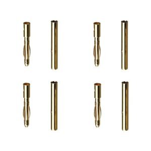Heyiarbeit 10 Pairs 2mm Gold Plated Male Female Bullet Banana Connectors Plugs for DIY RC Battery ESC Motor