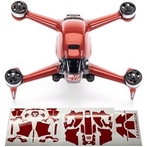 WRAPGRADE Super RED Full Wrap Skin Compatible with DJI FPV RC Helicopter with Fuel Engine