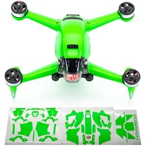 WRAPGRADE Neon Green Full Wrap Skin for DJI FPV RC Plane with Bomb Accessory Compatibility