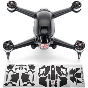 WRAPGRADE Stealth Black Full Wrap Skin Compatible with DJI FPV RC Plane with VR