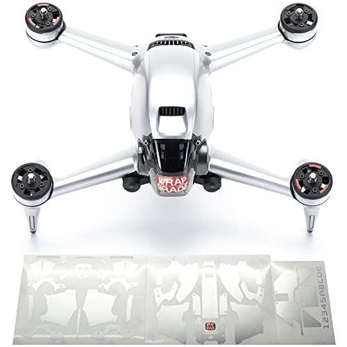 WRAPGRADE Skin Compatible with DJI FPV Full wrap Airforce Silver for RC Plane with Arduino