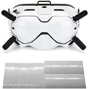 WRAPGRADE Skin Compatible with DJI FPV Goggles V2 Racing White