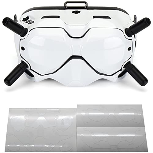 WRAPGRADE Skin Compatible with DJI FPV Goggles V2 Racing White
