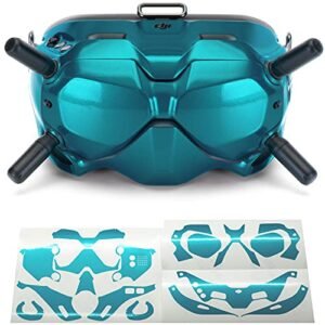 WRAPGRADE DJI FPV Goggles V2 Skin Compatible Caribbean Blue Protective Wrap